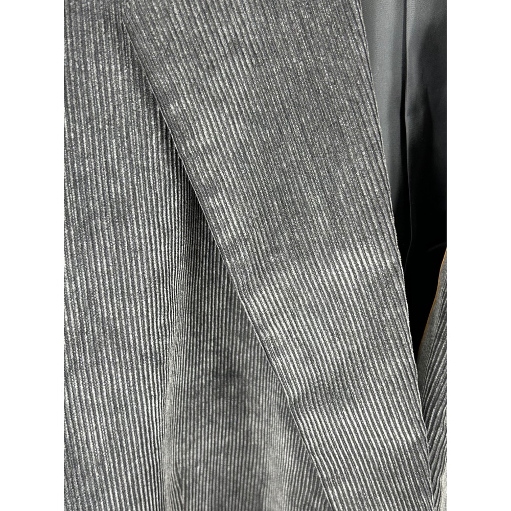 Hunt Valley Mens Corduroy Sport Coat Blazer Jacket Gray 48L - Picture 10 of 10